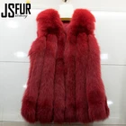 2019 Wholesale Colorful Fashion Winter Women Real Fox Fur Vest