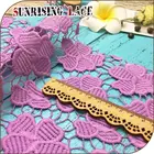 Polyester Black Korea Embroidery Designs Floral Lace Fabric