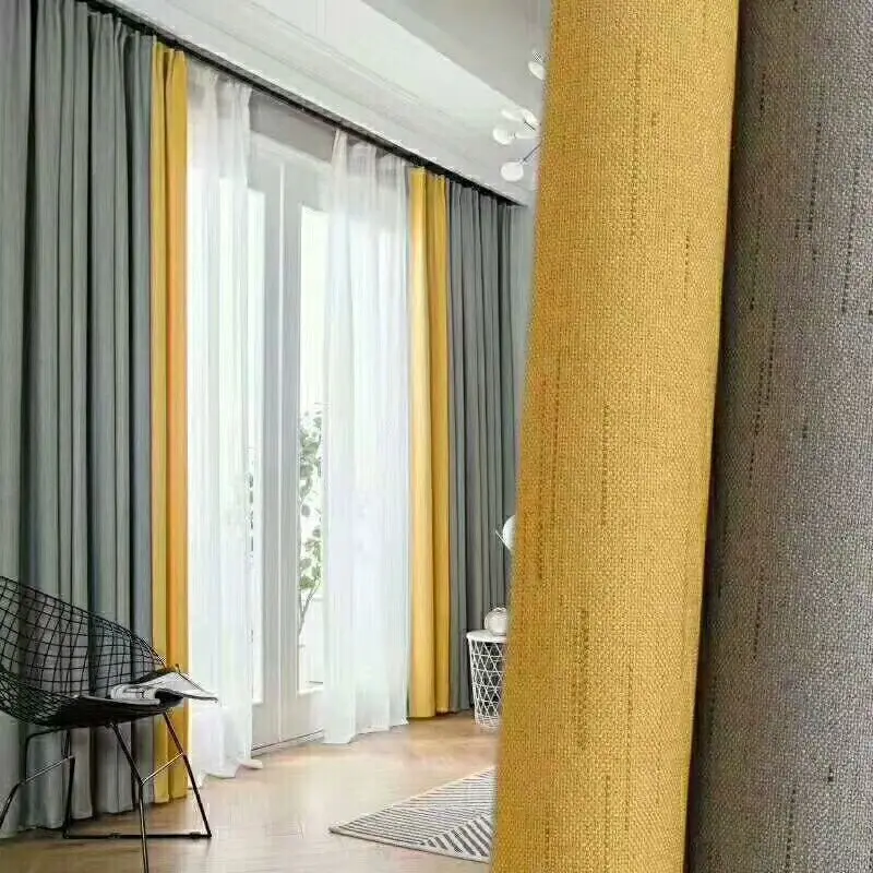 Latest Linen Fabric Blackout Curtain Buy Linen Curtain Curtain