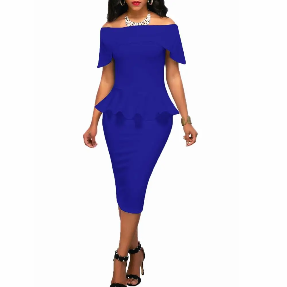 Summer Clothes for Women Ladies Office Wear off shoulder Bodycon Dresses, White;black;blue;pink
Summer Clothes for Women Ladies Office Wear off shoulder Bodycon Dresses, White;black;blue;pink