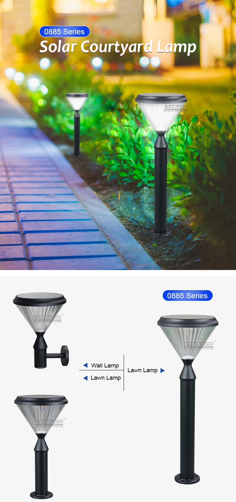 ALLTOP best outdoor solar garden lights supplier-5