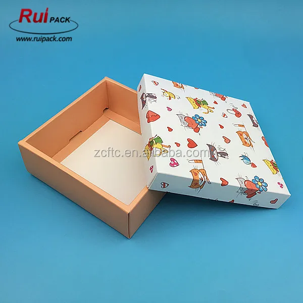 small brown color kraft paper gift box for packaging