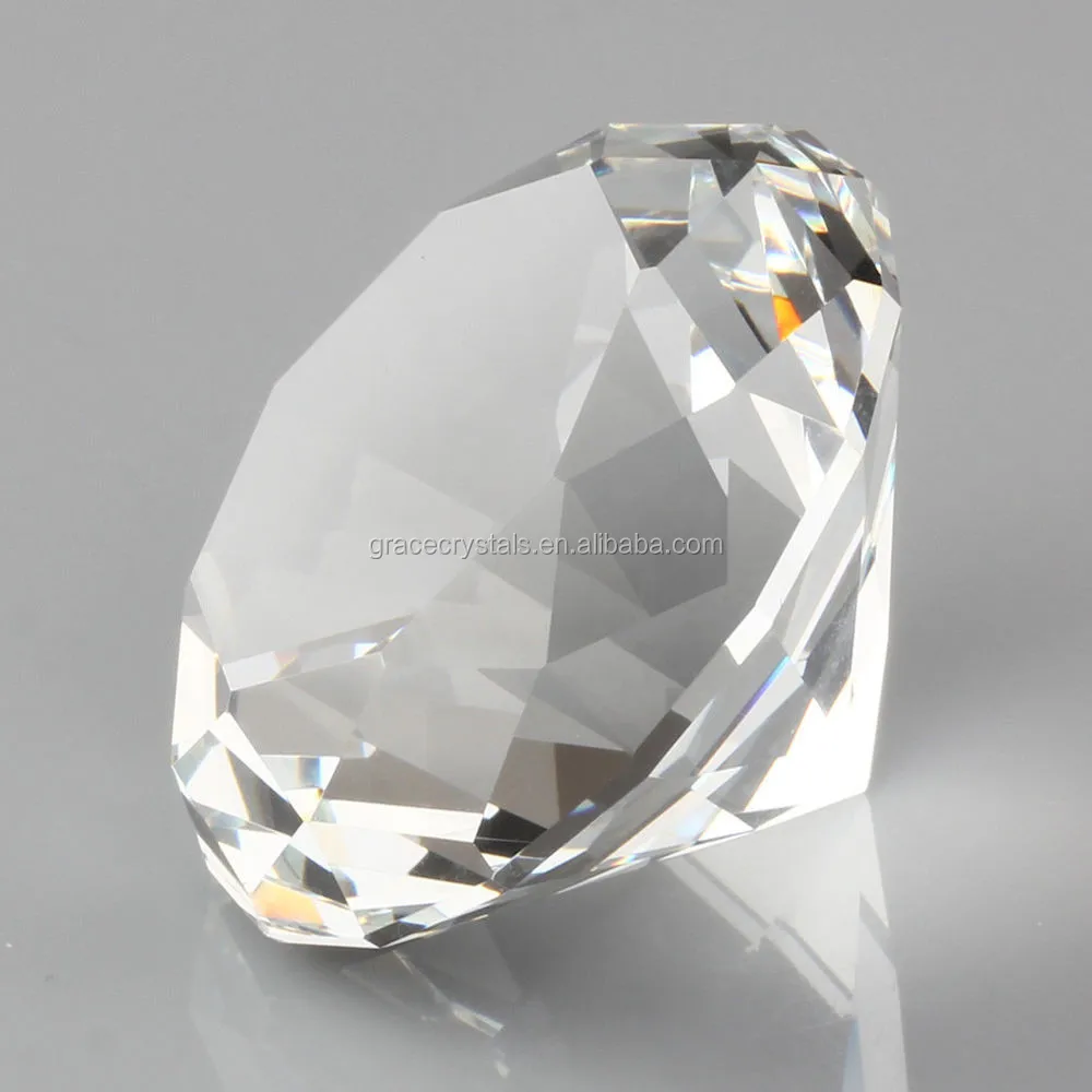 door gifts souvenirs large clear decorative crystal diamond