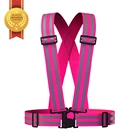 Hot Sale Hi Vis Fabric Custom Running Bike Cycling Reflective Belt Fabric Vest,Reflective Safety Belt from China