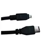 Lulink firewire 1394 cable 9 pin to 4 pin cable 28AWG 24AWG 96 braid CCA bare copper conductor black color