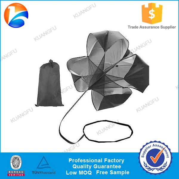 black training parachute