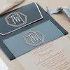 Customized luxury wedding acrylic invitation with envelope IC-021