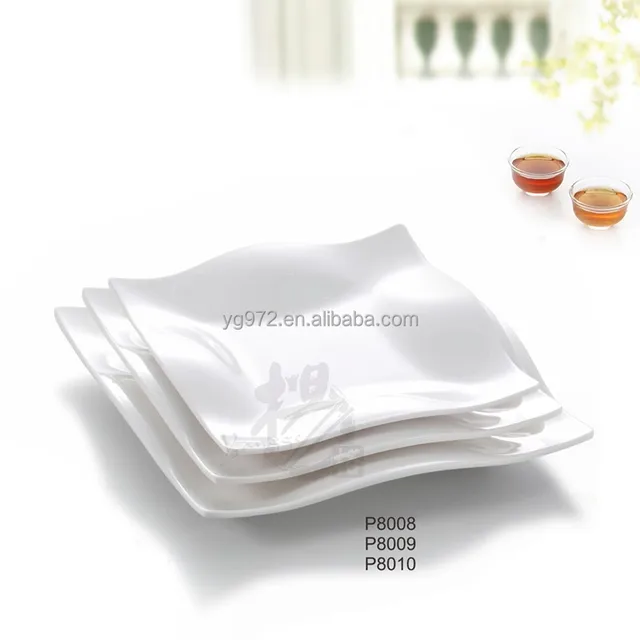 Guangzhou Factory Wholesale Flight Air Safety use Melamine Square Dishes