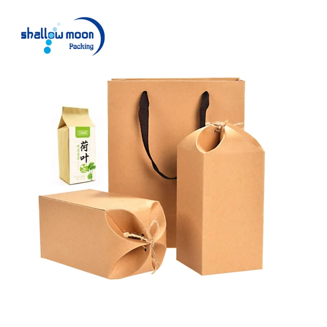 green tea boxes packaging wholesale drawstring cardboard gift