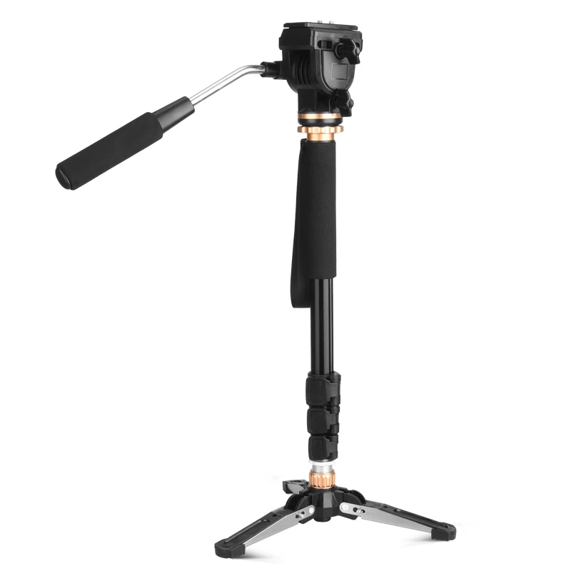 Q159 Travelling monopod with mini tripod professional panhead 2 in 1 tripod monopod for DSLR digital video camera, Golden
Q159 Travelling monopod with mini tripod professional panhead 2 in 1 tripod monopod for DSLR digital video camera, Golden