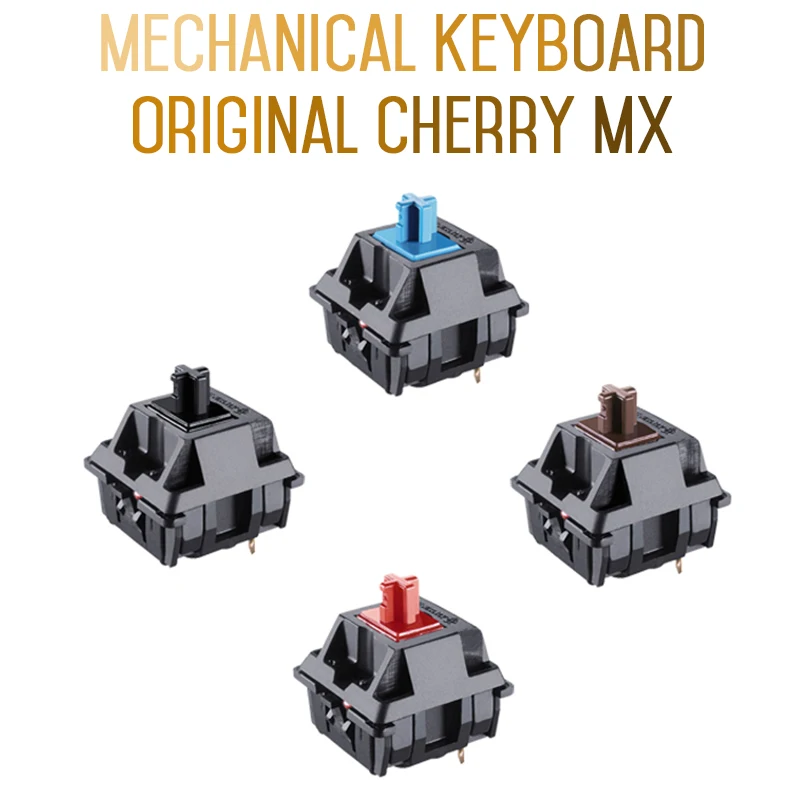 4pcs-Mechanical-keyboard-cherry-clone-gateron-mx-switch-transparent-case-mx-brown-blue-red-switch-lighting