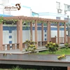 Customized garden decorative wpc timber landscape patio plant pergola bioclimatique