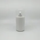 Hot Sale Empty White 400ml Cylindrical Shape HDPE Plastic Bottles for Cosmetic Liquid Packing with Lotion Pump
