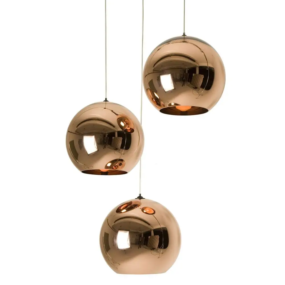 modern copper pendant light