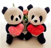 Valentine Day love heart plush toy Panda Stuffed Animal for Children Birthday Gift