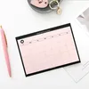 custom paper notepad Pink/white desk calendar self-adhesive memopad wholesale sticky notes
