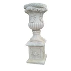 Big size good design natural marble urns garden flowerpot vase for decoration
