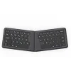 PU leather wireless keyboard rechargeable laptop tablet keyboard with touch pad folding wireless keyboard
