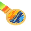 Syria children\'s gold plastic winner award custom zinc die cast running finisher gold silver bronze medals to order