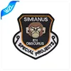 High quality monkey embroidery apparel patches with glue