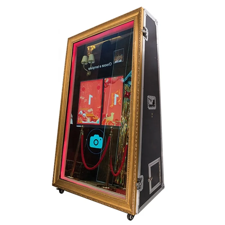 wholesale touch screen photobooth selfie mirror magic photo booth for sale, Black
wholesale touch screen photobooth selfie mirror magic photo booth for sale, Black