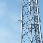 galvanized steel antenna bts large telecommunication mast gsm base station 30 meters 3 legs steel pipe tower