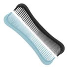Magic curved Bath Shower Portable Smooth Plastic Wide and Fine Double Teeth Grooming and Styling Comb