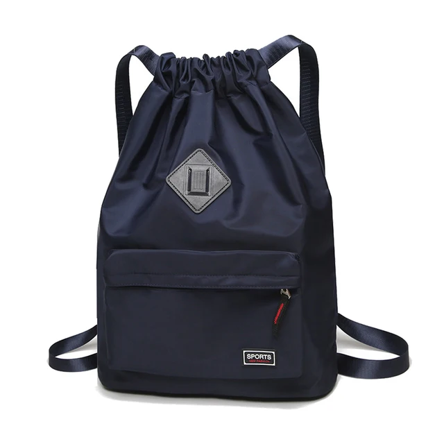 durable sport nylon drawstring backpack bag and gym backpack for