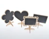 DIY Wooden Love Heart Flower Shape Blackboard Wedding Party Table Decoration