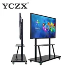 10 touch point LED interactive touch screen monitor 65 inch all in one PC TV teaching smart board