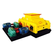 Mobile plant lowes can double roller crusher machine
