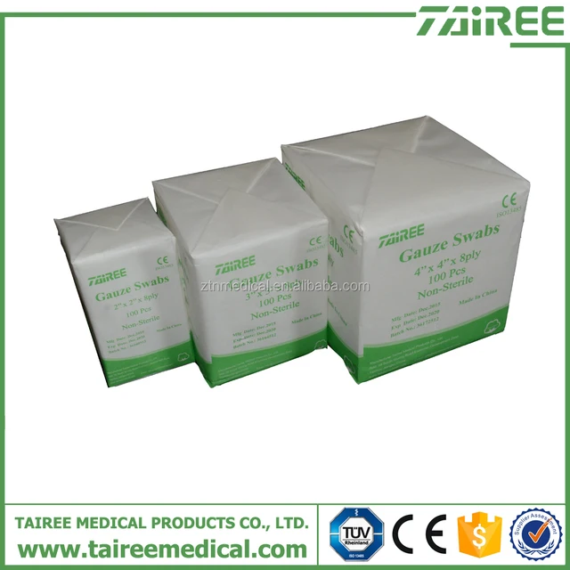 lint free medical absorbent gauze swab