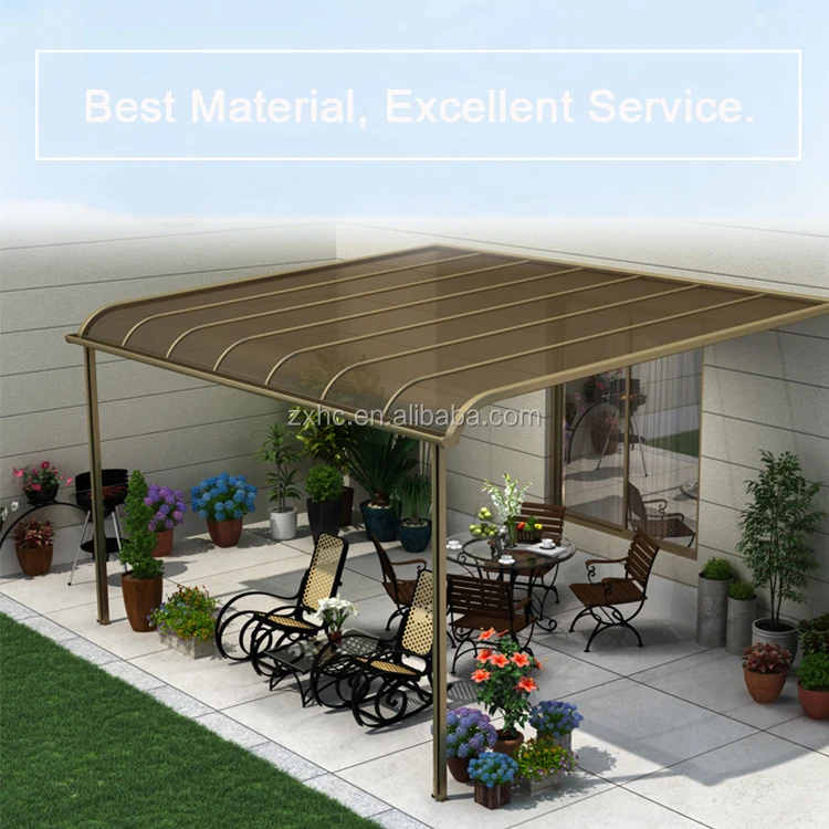 Roofing Metal Sheet Poles Screen Solar Carport Shelter For Balcony