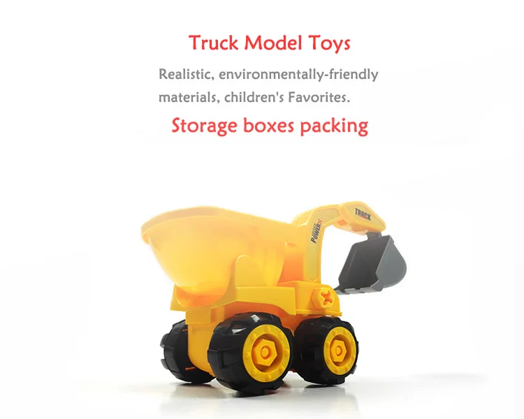 2018 trend plastic dump truck toy take apart toy car diy