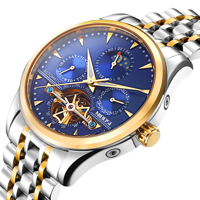 Custom Full Stainless Steel Waterproof Luxury Gift Men Automatic Winder Mechanical Watch
Custom Full Stainless Steel Waterproof Luxury Gift Men Automatic Winder Mechanical Watch
