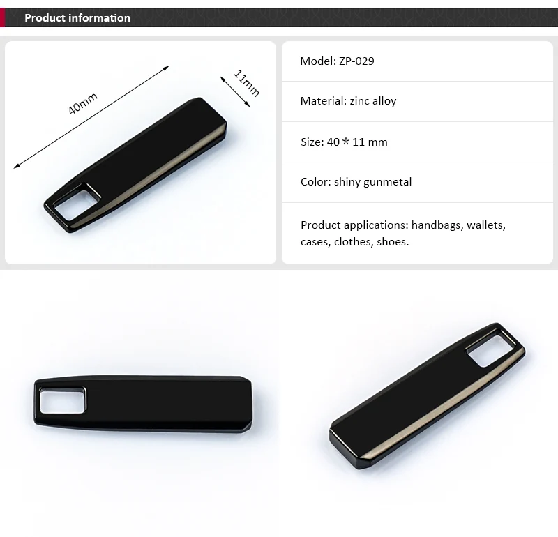 Custom Zipper Pulls Wholesale