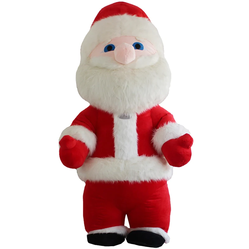 סנטה קלאוס מתנפח קמע תלבושות למבוגרים חליפת 2.6 m 3 m חג מולד חג המולד סנטה קלאוס קמע תלבושות קרנבל תחפושות