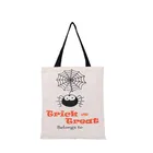 100% nature biodegradable tote halloween gift cotton canvas bag