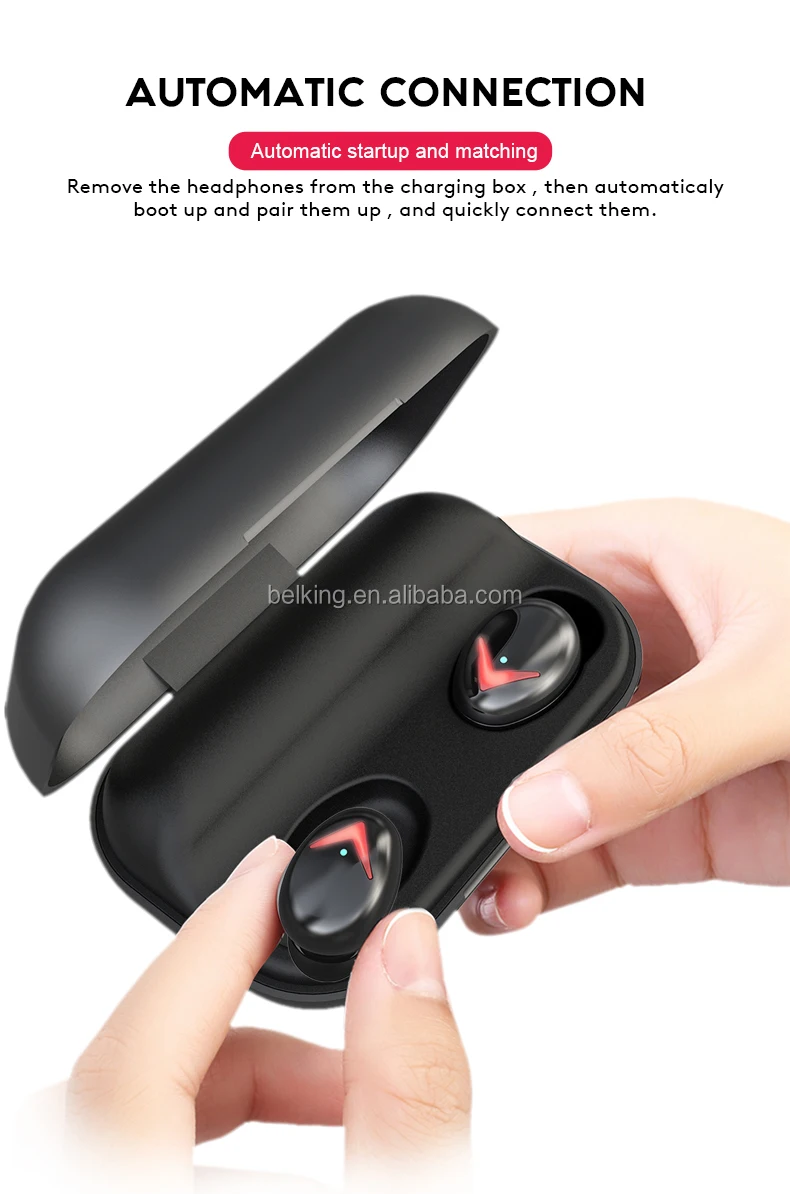 TWS A8 Wireless Bluetooth Stereo Earphones with 2200mAh Charging Box Waterproof Earphone Earbuds - ANKUX.COM
