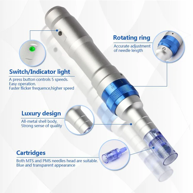 Professional Skin Whitening Wrinkle Removal Electric Auto derma rolling pen Derma Pen 3mm
Professional Skin Whitening Wrinkle Removal Electric Auto derma rolling pen Derma Pen 3mm