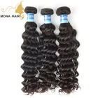 unprocessed natural high grade deep wave hair Brazilian virgin hair