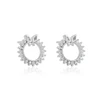 94581 Xuping fancy sun flower earring for party girls beautiful rhodium gold plated stud earring