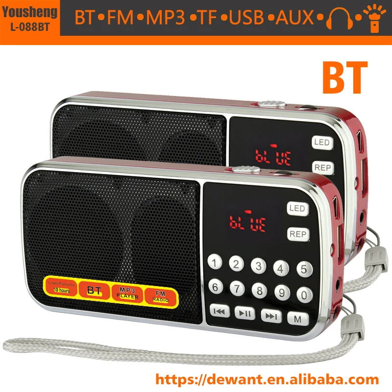 L-088BT MP3 radio wireless speaker bluetooths mini, mini bluetooths speaker - ANKUX Tech Co., Ltd