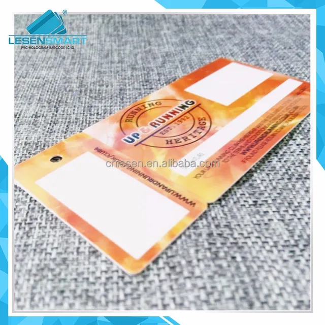 custom printing plastic barcode membership snap-off card