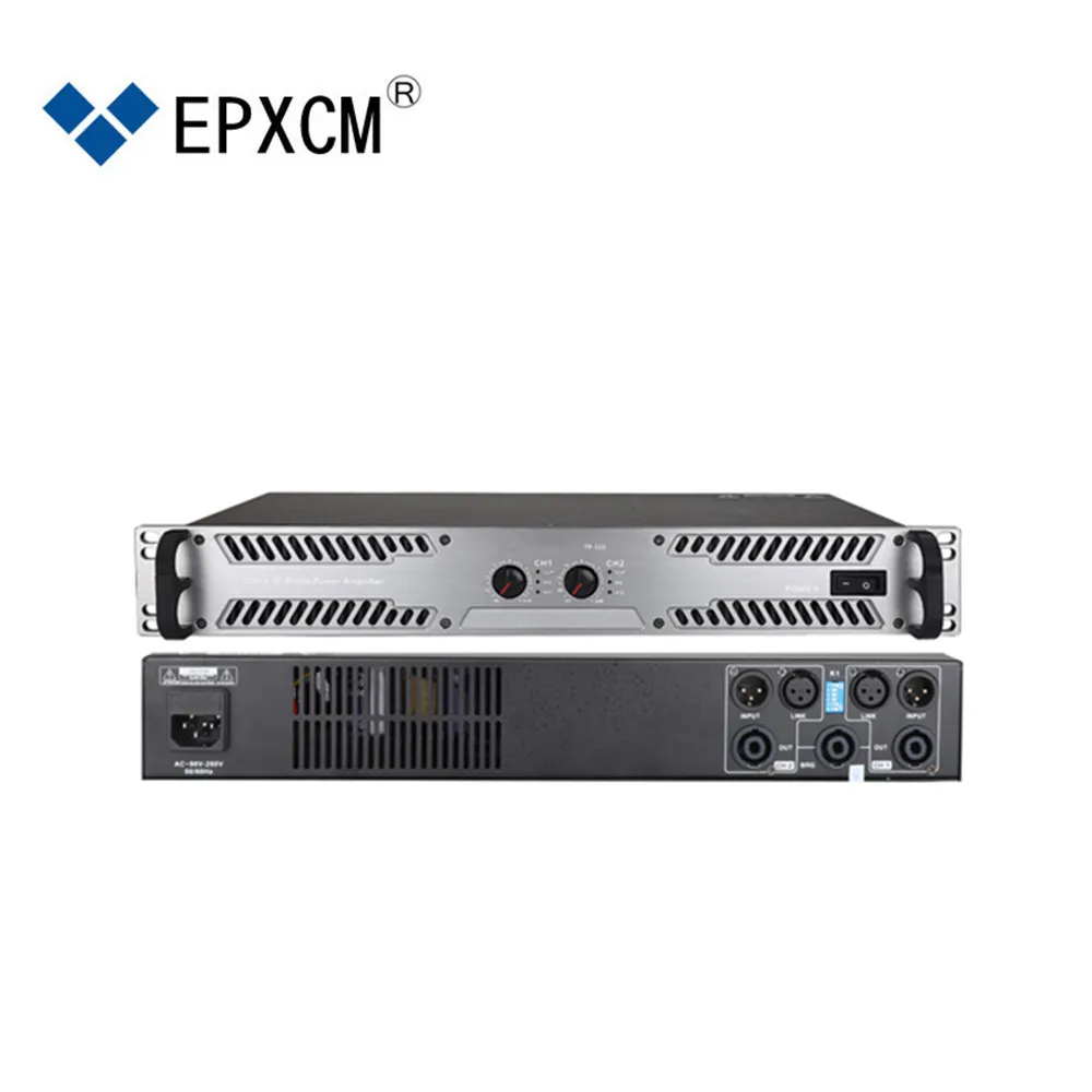 EPXCM / TP-222 Light weight Professional 2 channel digital amplifier 450W* 2 for Stage performance
EPXCM / TP-222 Light weight Professional 2 channel digital amplifier 450W* 2 for Stage performance