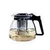 900 ML Handle Cover Cheap Commercial Glass Coffee Tea Pot With Infuser