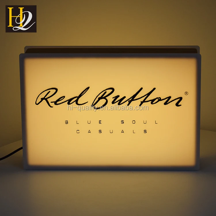 clothes shop light box