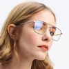/product-detail/adult-fashion-metal-square-glasses-frames-the-factory-wholesale-double-beam-eyeglass-frames-men-retro-literature-eyewear-3076-62067012248.html