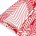 Custom Pattern 150GSM Irregular Geometry Printed Polyester Georgette Fabric With Dots