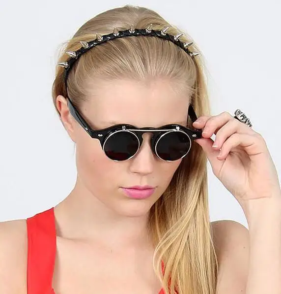 WIIPU Steampunk Goggles Glasses Round Sunglasses Emo Retro Vintage Flip Up Cool Punk
WIIPU Steampunk Goggles Glasses Round Sunglasses Emo Retro Vintage Flip Up Cool Punk
